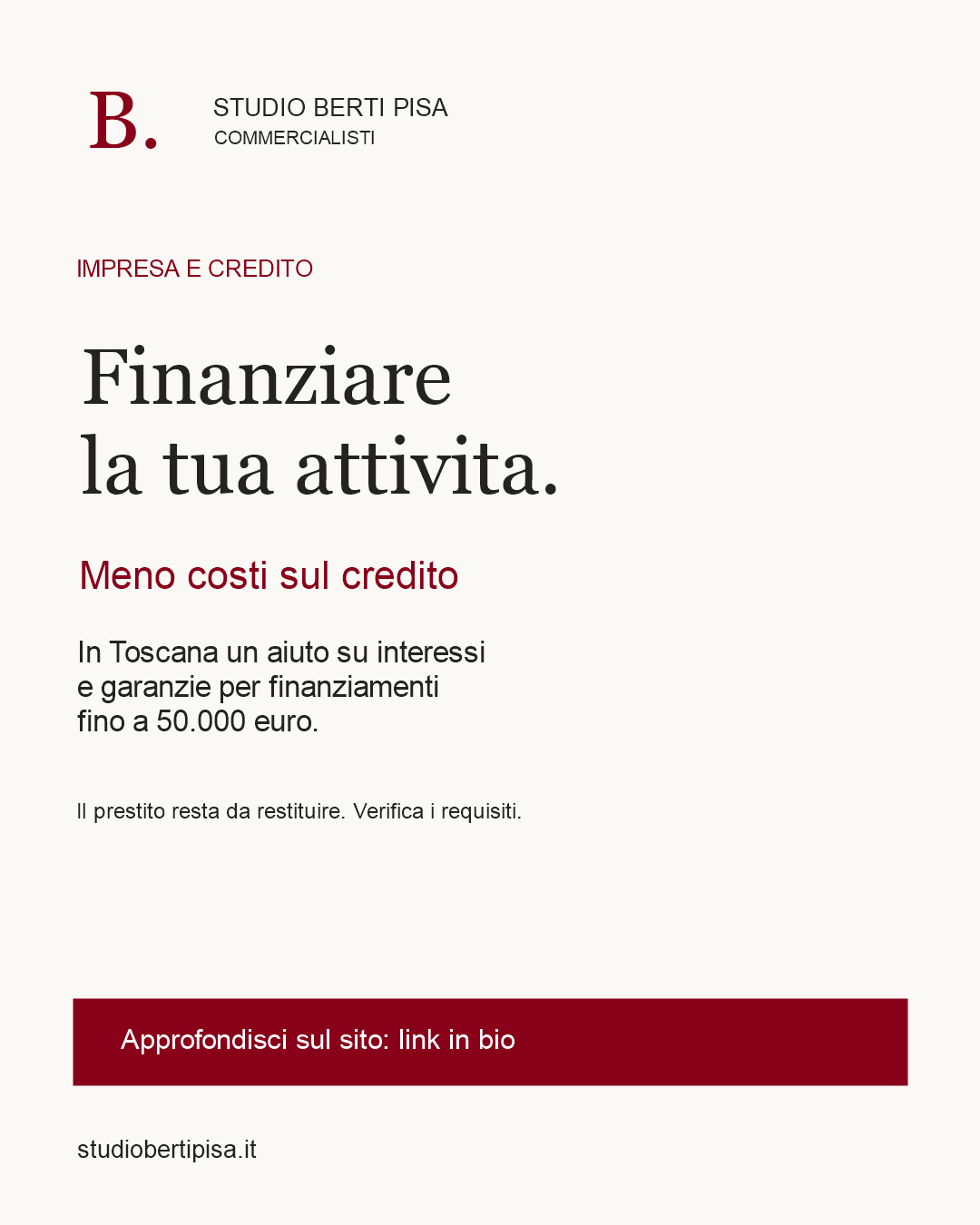 Finanziamenti fino a 50.000 euro: l’aiuto toscano per ridurre interessi e costi di garanzia