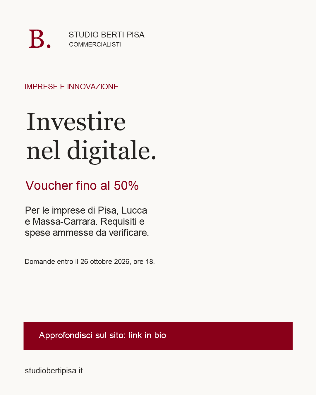 Investire nel digitale: il voucher per le imprese di Pisa, Lucca e Massa-Carrara